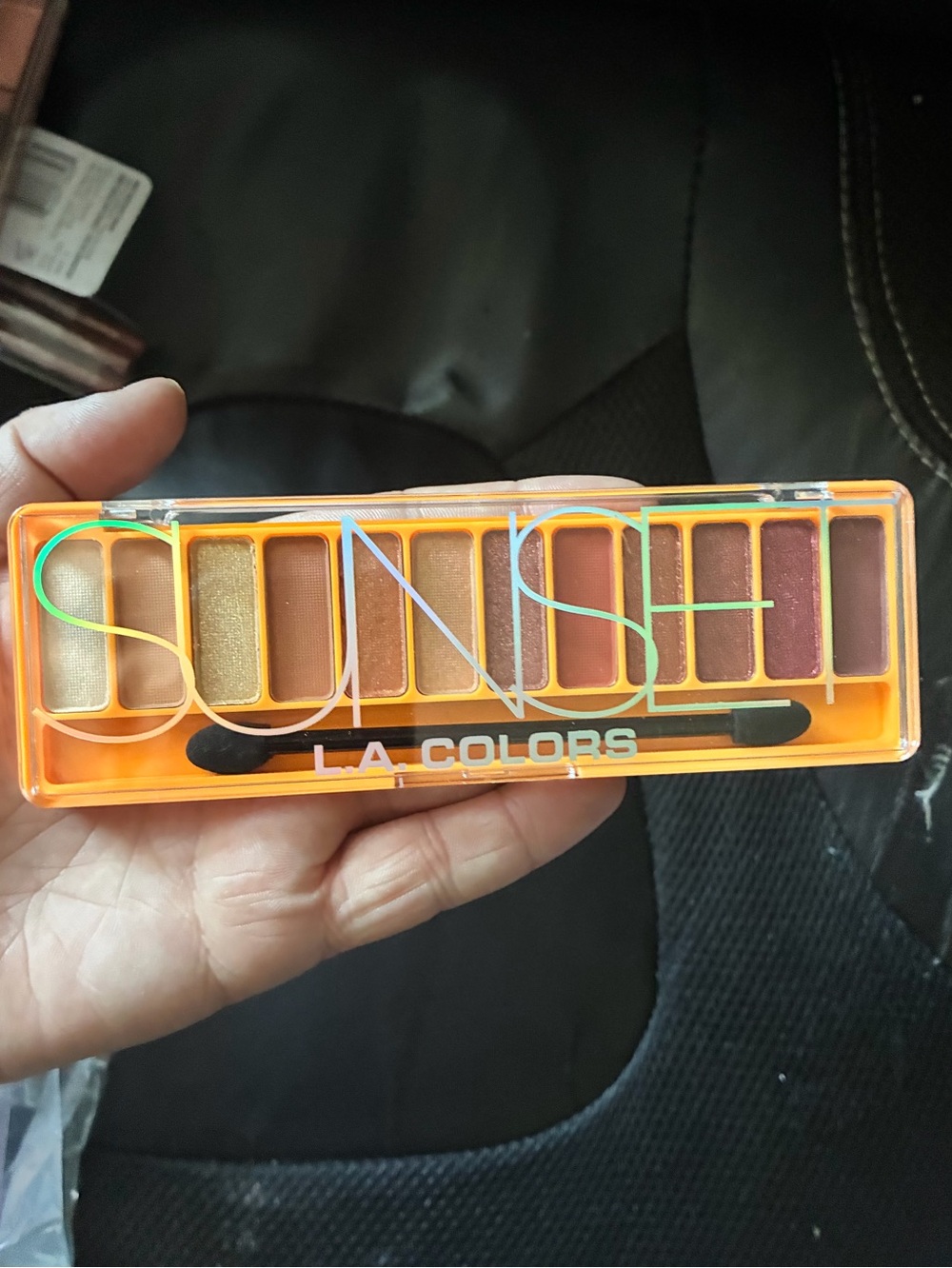 L.A. Colors Color Vibe Eyeshadow Palette - Sunset Orange/Gold Case